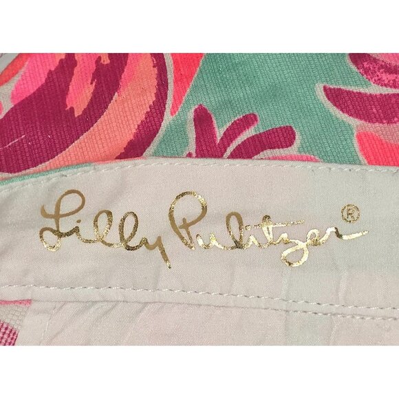 Nwot Lilly Pulitzer Women Multicolor The Buttercup Short Scalloped Hem Sz 8 2610 - Picture 12 of 16